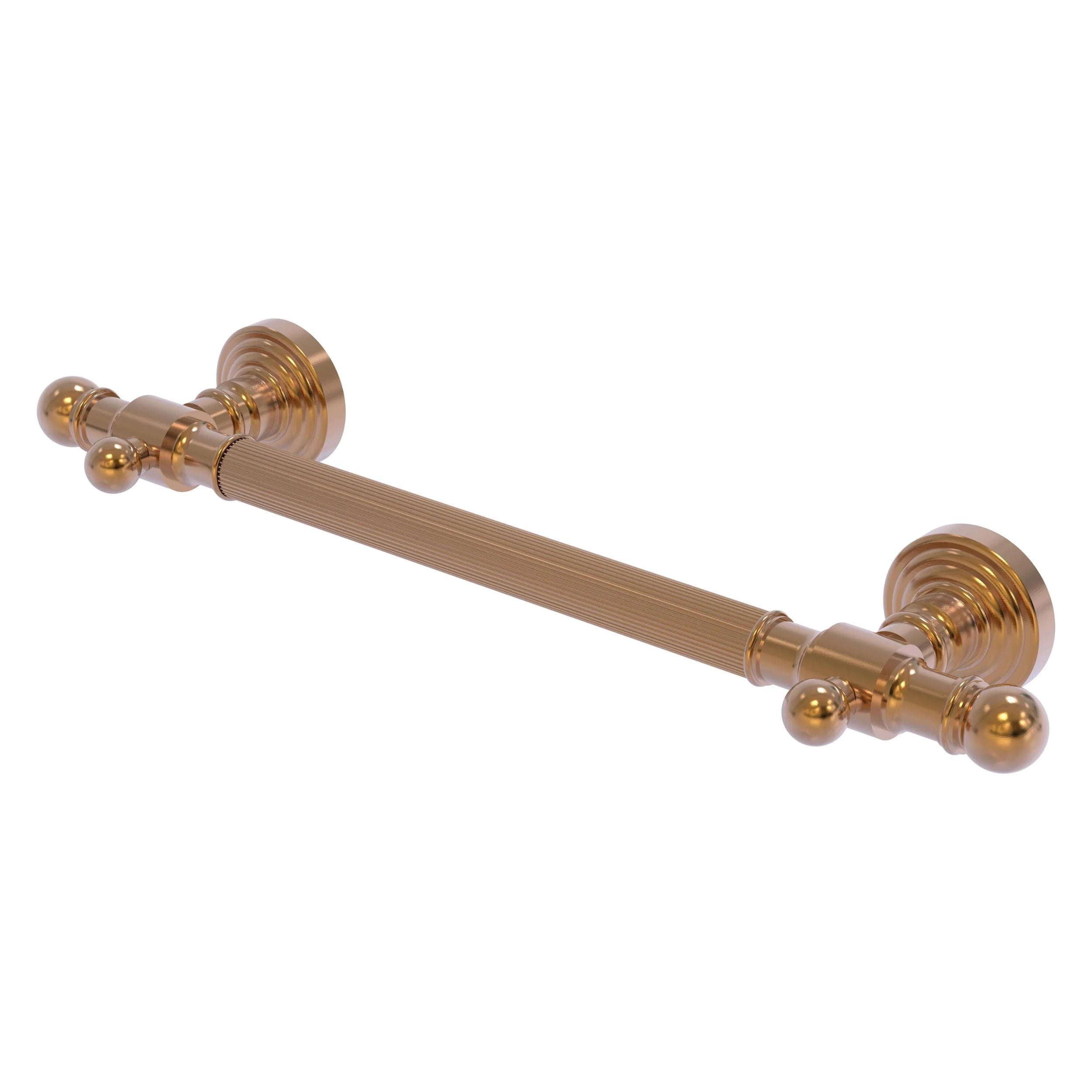 Allied Brass 36" Reeded Grab Bar – Oil Rubbed Bronze, Solid Brass, ADA Compliant For Bathroom Safety