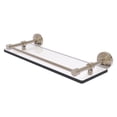 thumbnail image 1 of Waverly Place 16-in Tempered Glass Shelf with Gallery Rail in Antique Pewter, 1 of 11