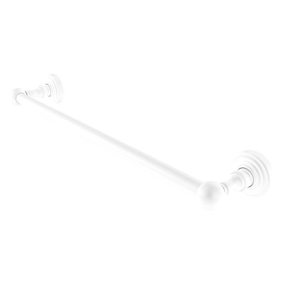 Waverly Place Collection Towel Bar - Matte White / 30 Inch