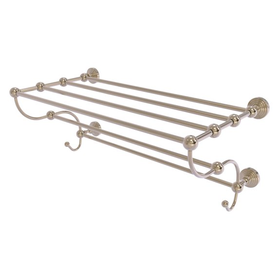 Waverly Place Collection Train Rack Towel Shelf - Antique Pewter / 24 Inch