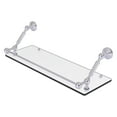 thumbnail image 1 of Waverly Place Floating Glass Shelf with Gallery Rail - Satin Chrome / 24 Inch, 1 of 1