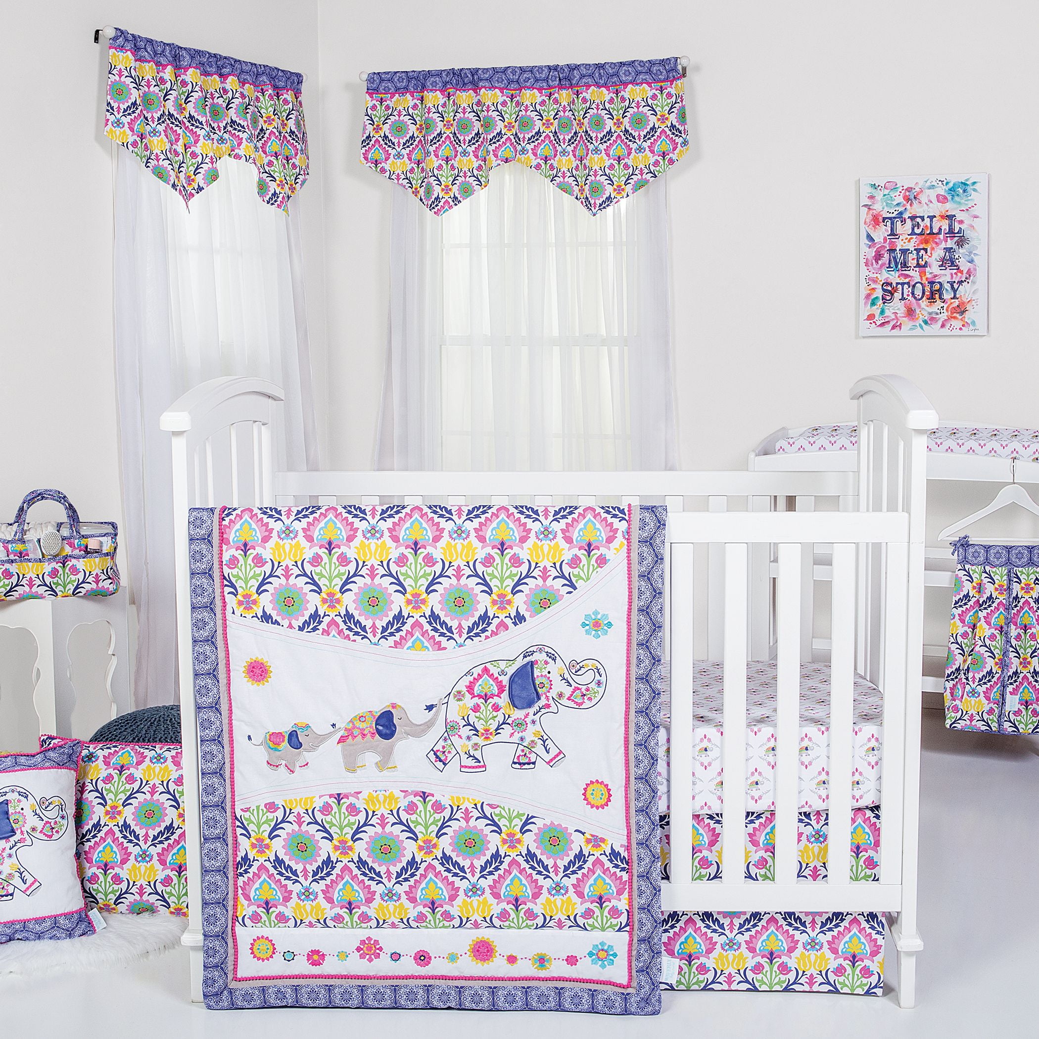 Waverly Santa Maria 5 Piece Crib Bedding Set