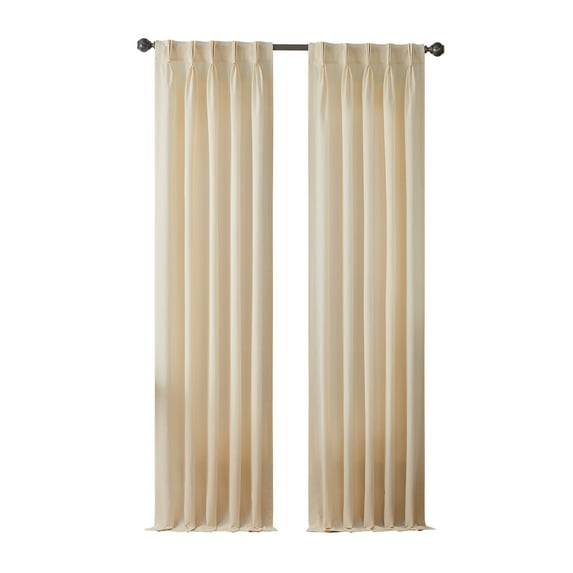 Waverly Serendipity Pinch Pleat Back Tab Light Filtering Curtain Panel, 50" x 84"