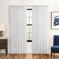 thumbnail image 1 of Waverly Serendipity Pinch Pleat Light-Filtering Window Panel, 25" X 63", White, 1 of 5