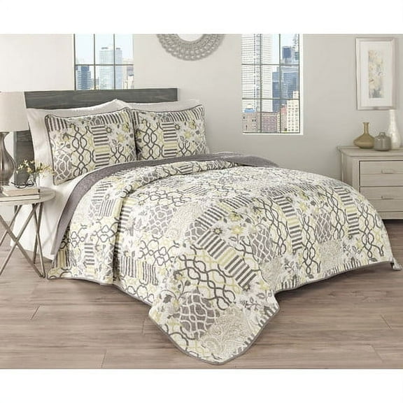 Waverly Set in Spring Quilt Collection, 3-Piece