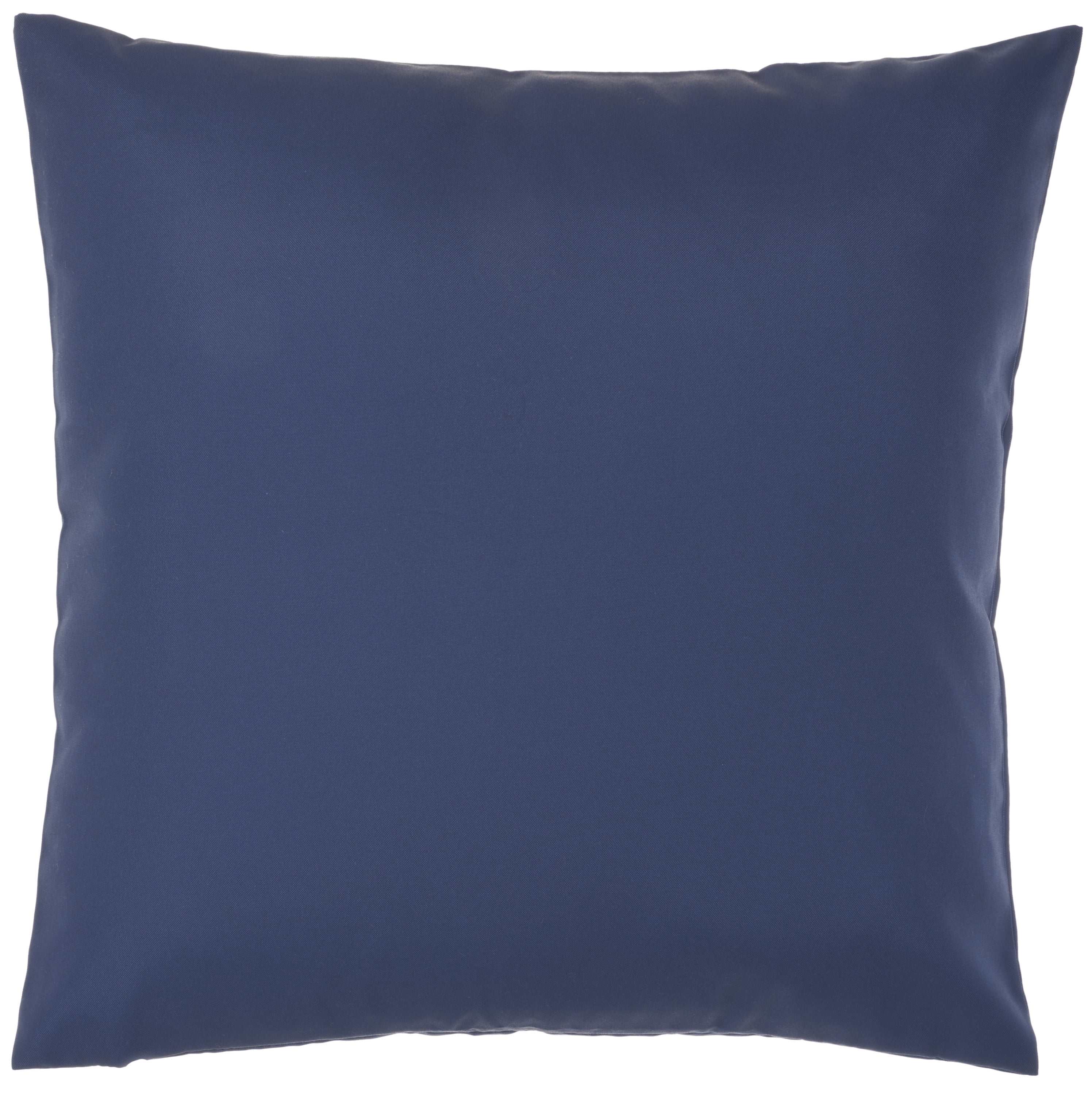 Waverly Solid 20" x 20" Navy Indoor/Outdoor Washable Throw Pillow