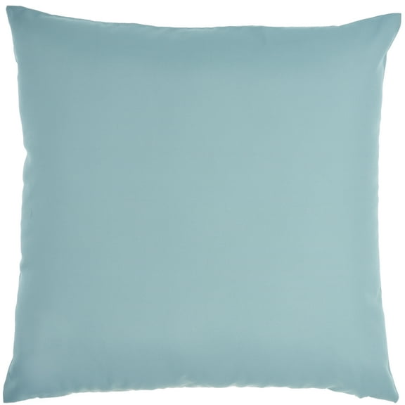Waverly Solid 20" x 20" Turquoise Indoor/Outdoor Washable Throw Pillow