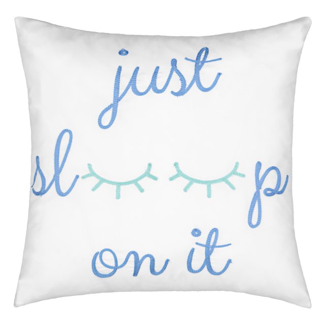 Waverly Spree Lights Out Embroidered Decorative Pillow