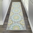 thumbnail image 1 of Nourison Sun N' Shade Indoor/Outdoor Jade 2'3" x 8' Area Rug, (2x8), 1 of 9