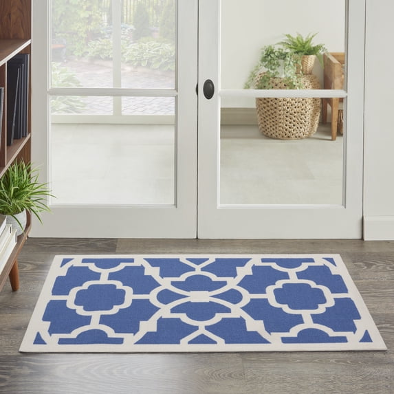 Nourison Sun N' Shade Indoor/Outdoor Lapis 2'3" x 3'9" Area Rug, (2x4)