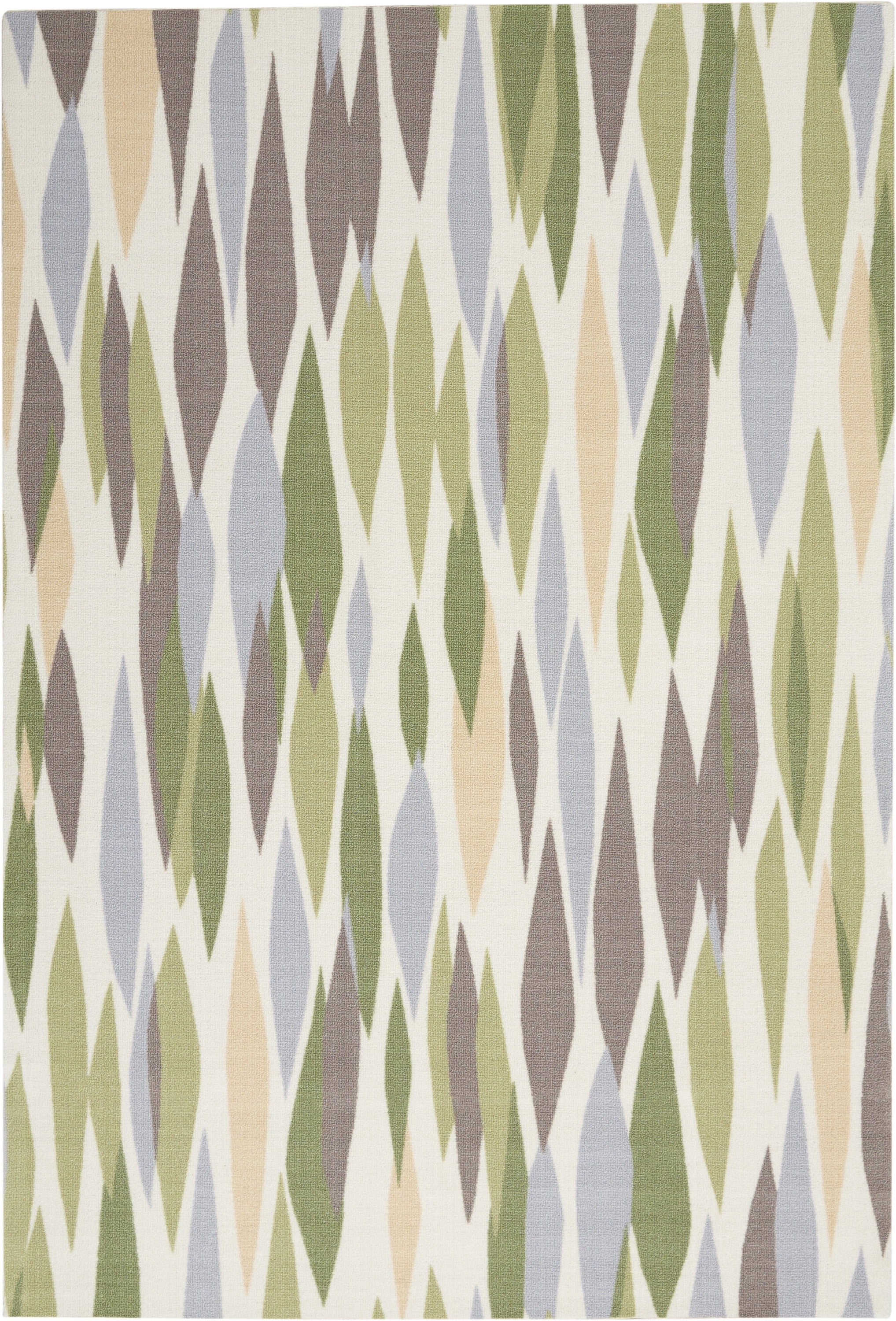 Violet Rectangular Synthetic Reversible Outdoor Area Rug