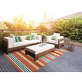 thumbnail image 1 of Nourison Sun N' Shade Indoor/Outdoor Orange 5'3" x 7'5" Area Rug, (5x7), 1 of 9