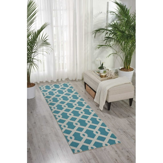 Nourison Sun N' Shade Indoor/Outdoor Poolside 2'3" x 8' Area Rug, (2x8)