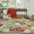 thumbnail image 1 of Waverly Sun N' Shade Indoor/Outdoor Seaglass 4'3" x 6'3" Area Rug, (4x6), 1 of 10