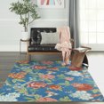 thumbnail image 1 of Nourison Sun N' Shade Indoor/Outdoor Tropical Botanical Blue/Multicolor 5'3" x 7'5" Area Rug, (5' x 8'), 1 of 10
