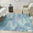 thumbnail image 1 of Waverly Sun & Shade Indoor/Outdoor Botanical Tropical Navy 4'3" x 6'3" Area Rug4 x 6), 1 of 9