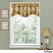 Waverly Traditional Floral Rod Pocket Semi-Sheer Valance, 52" x 18
