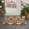 thumbnail image 1 of Nourison Wav17 Greetings Indoor/Outdoor Modern Bohemian Red 2' x 3' Door Mat, (2' x 3'), 1 of 7