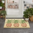 thumbnail image 1 of Nourison Wav17 Greetings Indoor/Outdoor Pineapple Orange 2' x 3' Door Mat, (2' x 3'), 1 of 7