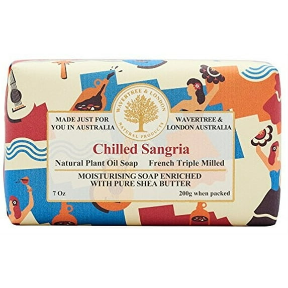 Wavertree & London Organic Bar Soap Scent of Chilled Sangria (1 Bar)