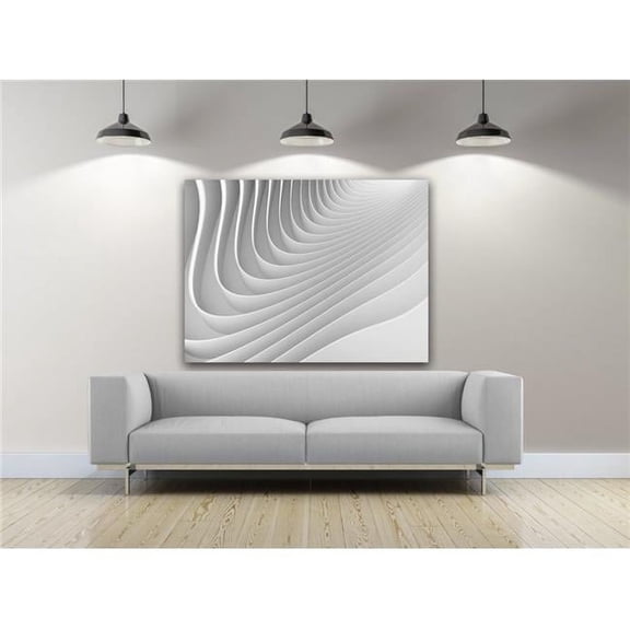 Waves Abstract Canvas Art, 24 x 36 in.