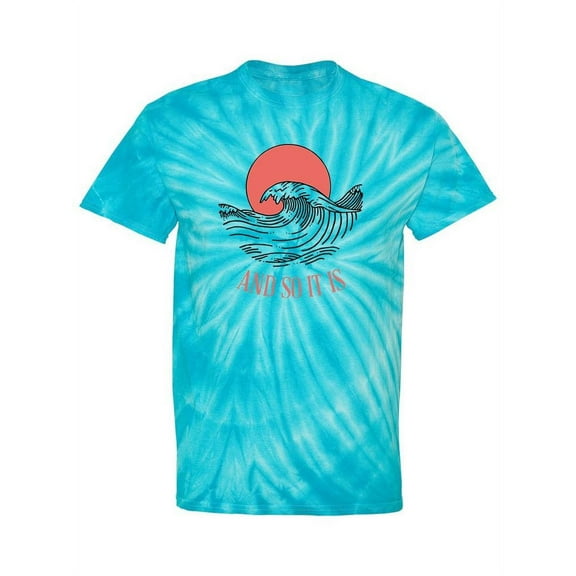Waves And Sun Tie-Dye Cyclone Women -Smartprints Designs, Female Medium
