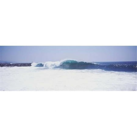 Waves At The Wedge Newport Beach Orange County California USA Poster Print - 18 x 6