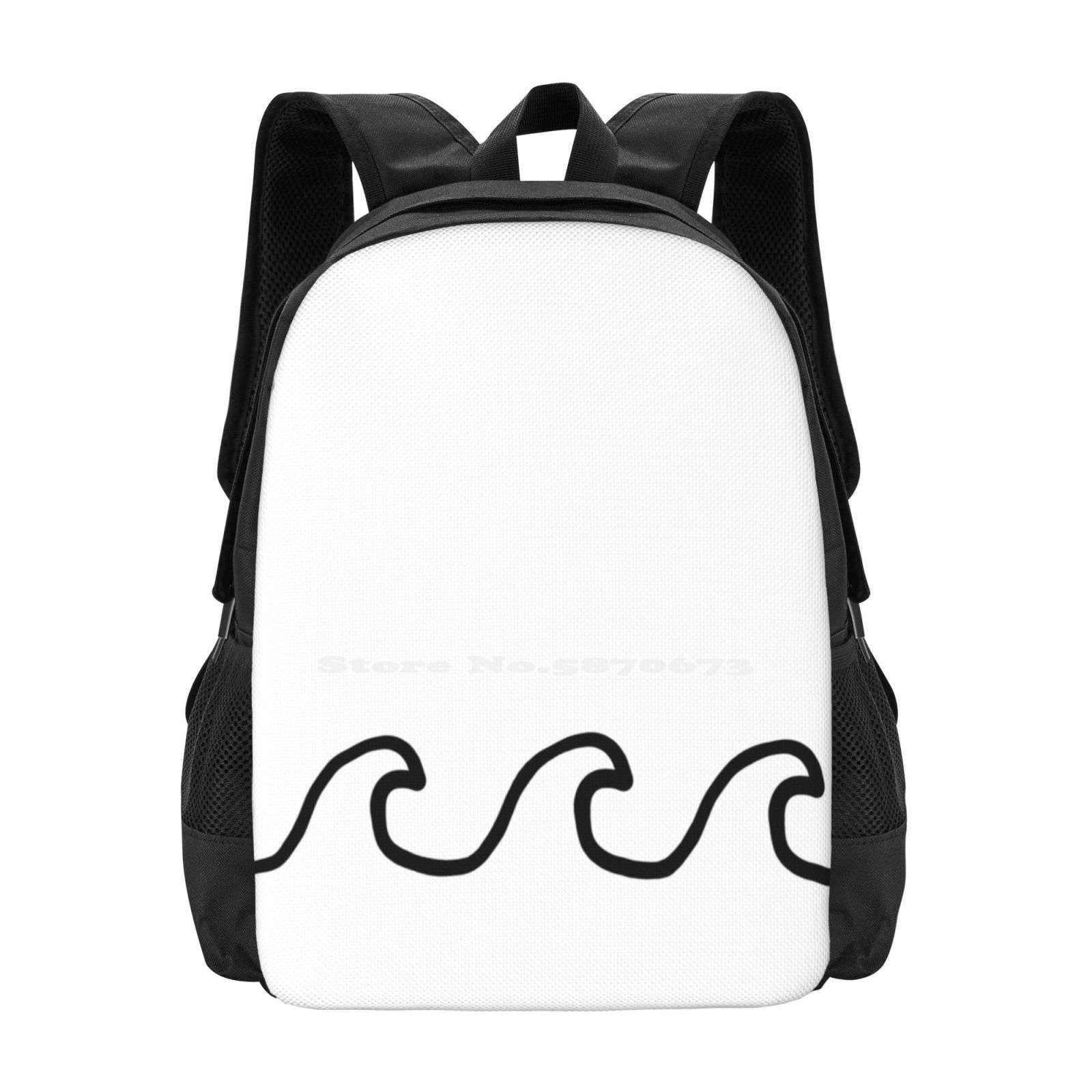 Waves Bags Travel Laptop Backpack Waves Ocean Surf Sea Sand Water ...