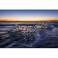 thumbnail image 1 of Waves Break Around Icebergs On The Southern Shore of Iceland Near The Glacial Lagoon of Jokursarlon - Iceland Poster Print by Robert Postma - 38 x 24 - Large, 1 of 1
