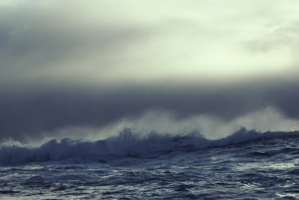 Waves Breaking Across An Underwater Reef Dixon Entrance Southeast Alaska Canvas Art - Chip Porter Design Pics (34 x 22)