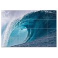 thumbnail image 1 of Waves Ceramic Tile Mural Kitchen Backsplash Bathroom Shower, 401919-XL64, 1 of 3