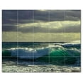thumbnail image 1 of Waves Ceramic Tile Mural Kitchen Backsplash Bathroom Shower, 401932-L54, 1 of 3