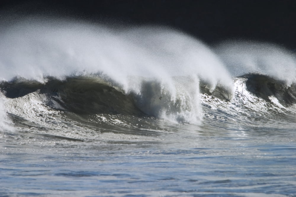 Waves Crashing On Mill Bay Beach Kodiak Island Southwest Alaska Autumn Canvas Art - Kevin Smith Design Pics (34 x 22)
