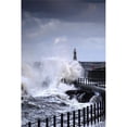 thumbnail image 1 of Waves Crashing Sunderland Tyne & Wear England Poster Print by John Short, 22 x 34 - Large, 1 of 1