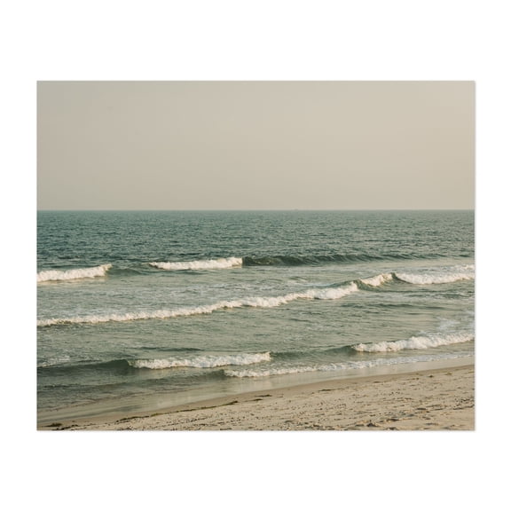 Waves, Fire Island 01 - Fire Island New York Photography Beach Ocean Waves Coast Coastal Nature Scenic Unframed Wall Art Print 16 x 20 inches