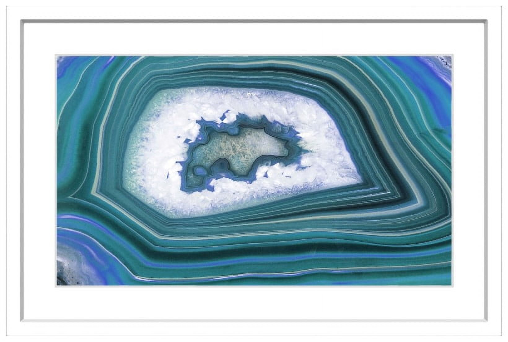 "Waves" Framed Painting Art Print, 30" x 1.5"