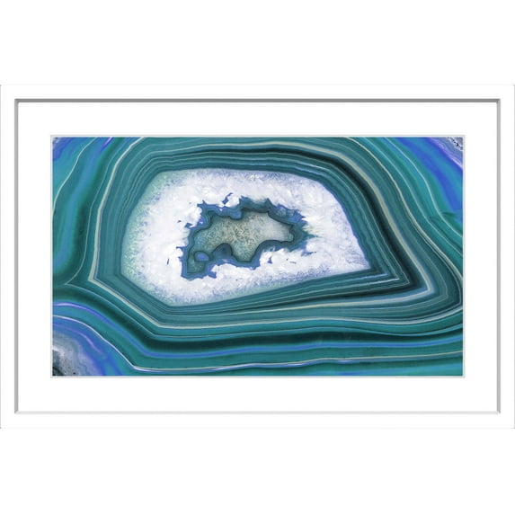 "Waves" Framed Painting Art Print, 36" x 1.5"