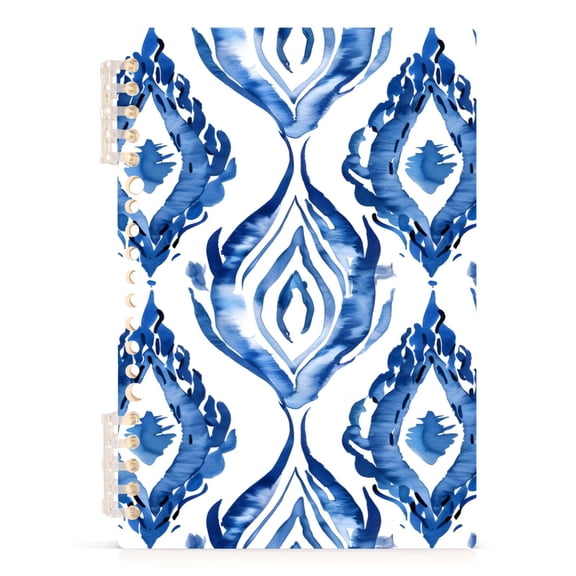 Waves Line Art Spiral Journal Notebook College Ruled Notebook 8.3" x 5.7" A5 Lined Thick Paper Page