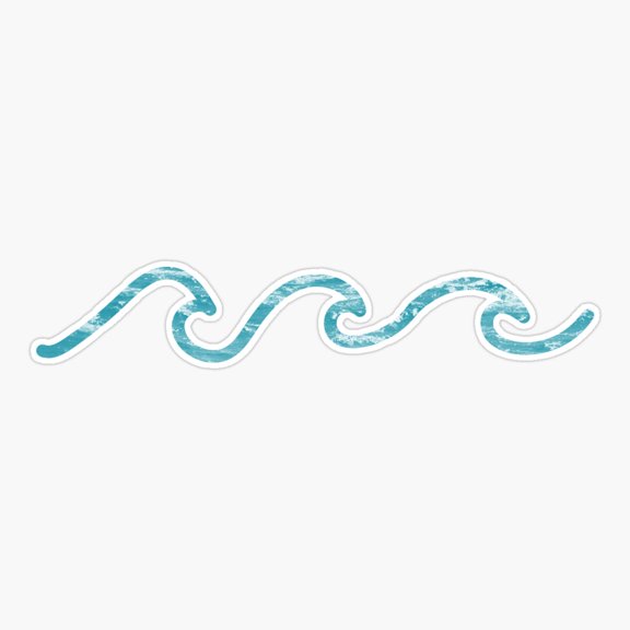 Waves Ocean Nature Art Vinyl Decal Sticker