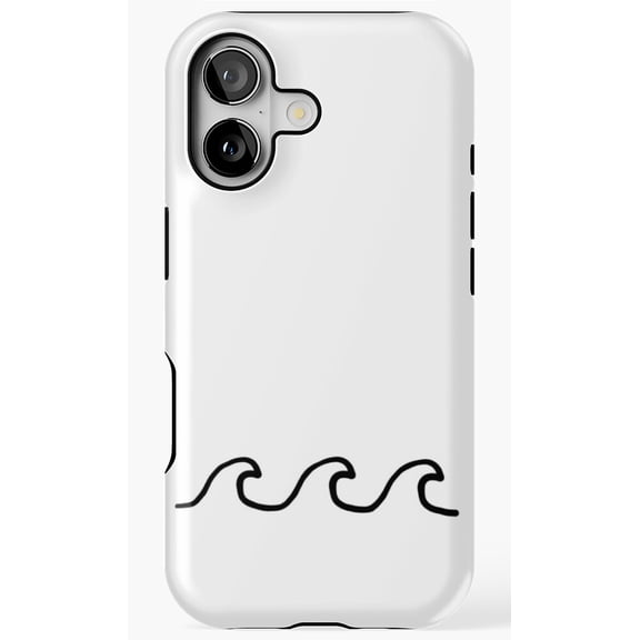 Waves Ocean Nautical Blue Design Simple Pattern Phone Case for iPhone 17 16 15 14 13 12 11 Pro Max