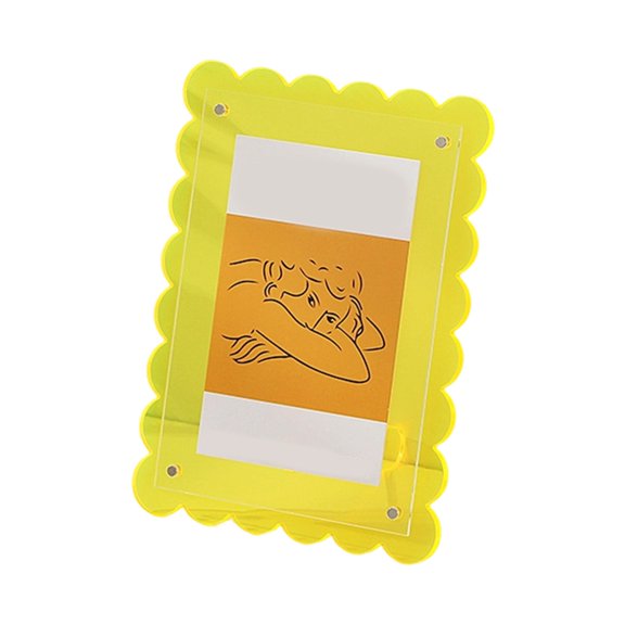 Waves Photo Frames Clear Acrylic Picture Frame Small Picture Frames Ready for Tabletop Display for Home Offices Decors