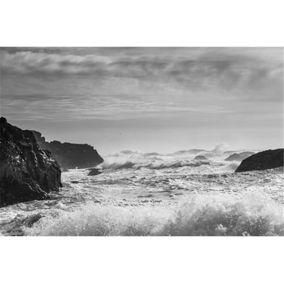 Waves Rolling On Shore - Tofino British Columbia Canada Poster Print by Keith Levit - 38 x 24 - Large