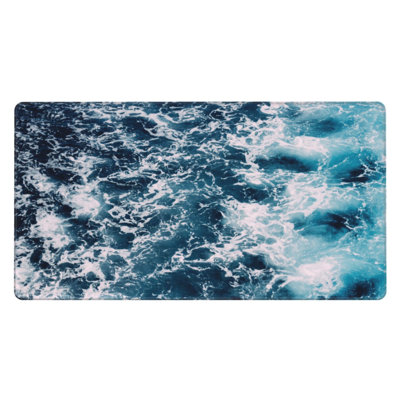 Waves Sea Foam Water Mousepad Large Mouse Pad Desk Pad Computer