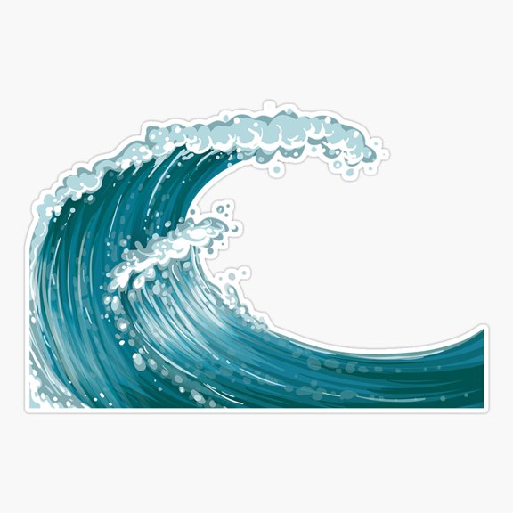 Waves Sticker
