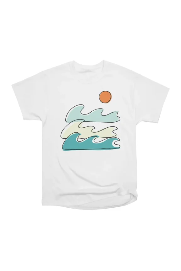 Waves T-Shirt Tee Gift For Him Merch For Her Apparel For Friend 5