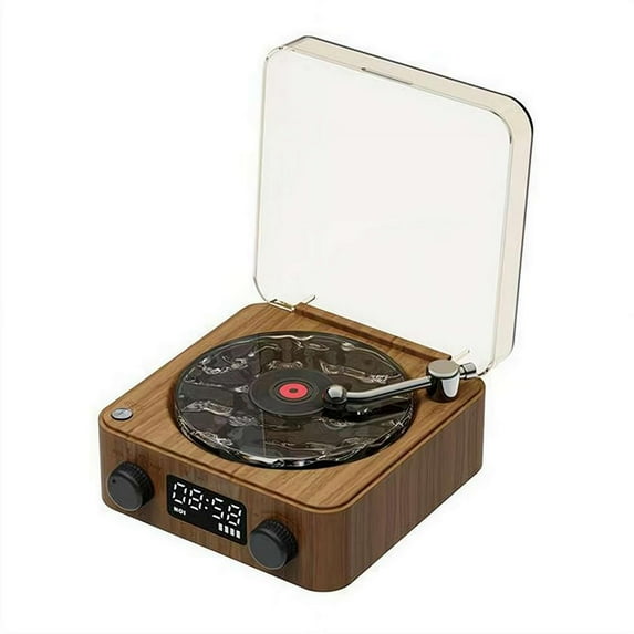 Waves Vinyl Player Bluetooth Speaker Portable Vintage Vinyl Speaker Wave Record Player Used for Bedroom Party Sports and leisure