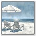 thumbnail image 1 of Waves and Whispers Canvas Modern Beach Art by Art Remedy, White Frame, 16" x 16", 1 of 7