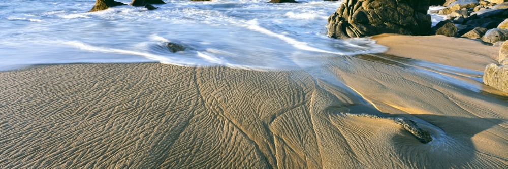 Waves and patterns in sand Lands End Baja California Sur Mexico Canvas Art - Panoramic Images (27 x 9)
