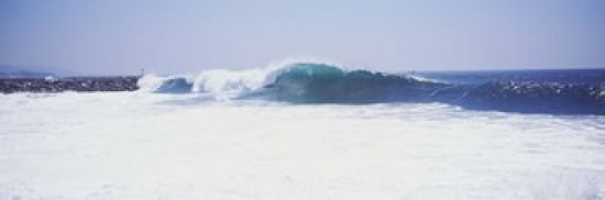 Waves at the wedge Newport Beach Orange County California USA Canvas Art - Panoramic Images (18 x 6)