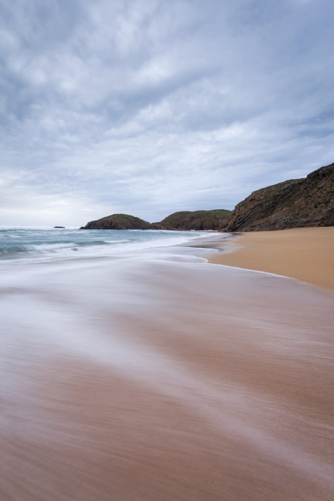 Waves breaking at Murder Hole County Donegal Ireland Canvas Art - Peter McCabe Design Pics (24 x 38)